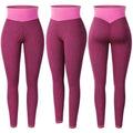 High Waist Leggings Seamless - Yoga Pants - Pink / S - 