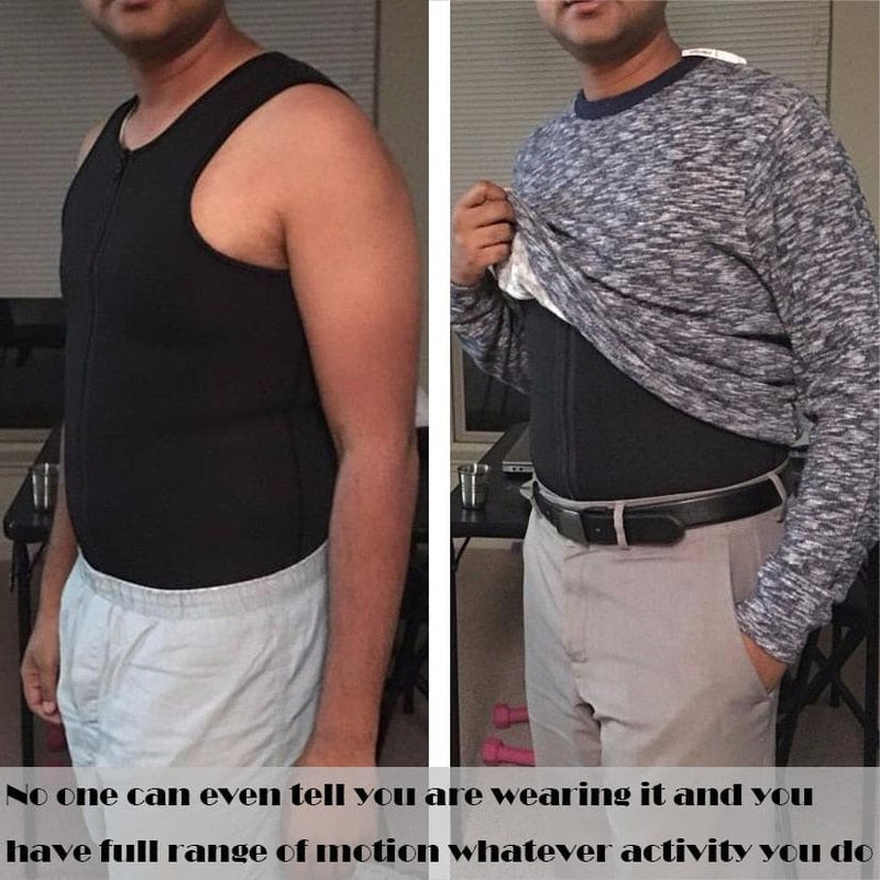 Men Body Shaper - Waist Trainer - Compression Undershirt 