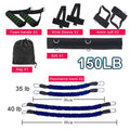 Resistance Band Boxing Training Stretching Strap Set - Blue