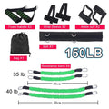 Resistance Band Boxing Training Stretching Strap Set - Green