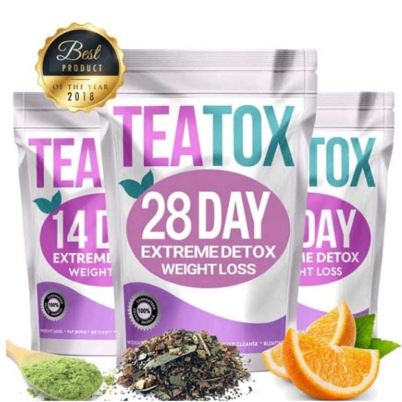 TEATOX - Slimming Detox Tea - Fat Burner - 28Days - Weight 