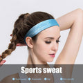 Woman Sports Sweat Headbands - Sky Blue - Headbands